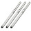 Stylus Pen for Touchscreen Devices for Tecno Phantom V Flip  Precision Silver 6 Pack 1
