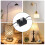 Built-in Dimmer  Combo Kit 120V Rotary Canopy Dimmer  Replacement for Table Lamps / Floor Lights 7