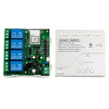 Tuya Zigbee 4 CH  para  Sensor Passivo Contato Seco AC85-250V para  Controle de Acesso Relé Controlador