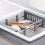 Dish Drainer Expandable Kitchen Sink Bowl Basket Dish Filter Multifunctional Kitchen Sink Dish Rack 6