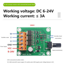Borstlös Motor Driver Styrkort 6V 12V 24V CD Drive Fläkt Motor Governor DIY Motor Controller Tillbehör