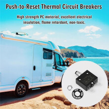 15 Amp Breaker Electric Button Breaker 125/250V AC 50v Thermal Circuit L1 Series with Manual Reset Button L1-15A