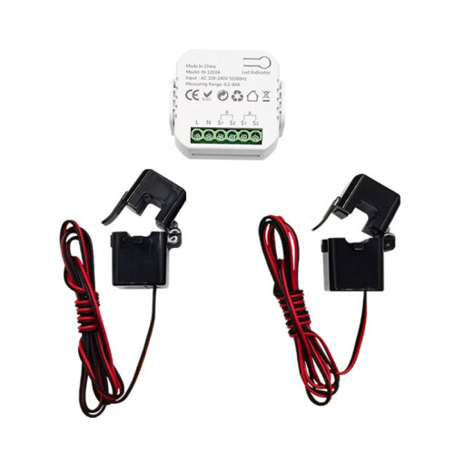 Tuya ZigBee    Power Voltage Current Meter APP Real- Power Statistics Consumption Querying 2CT