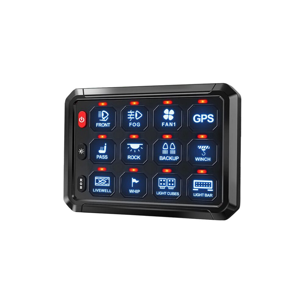 12 Gang Panel Rgb Pod 12V Panel For Car Truck Offroad Rv Campers Van Suv Utv Atv 4712292349373