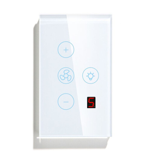 Tuya Zigbee  Fan Light  US Network Connection APP Control Alexa/ Assistant Voice Control White