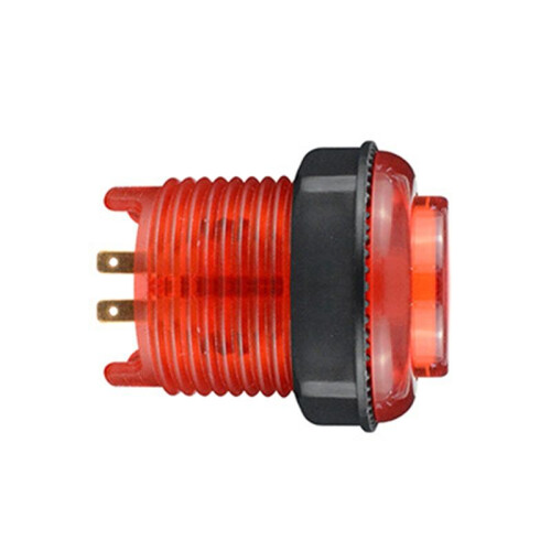 1PCS Illuminated Led Push Button 28mm Nut with 4Pin Light Cable for Zero Delay Board Arcade Game Machine Parts Red