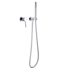 Wall Mounted Hot and Cold Water Showerhead Shower Set Shower Set Silver