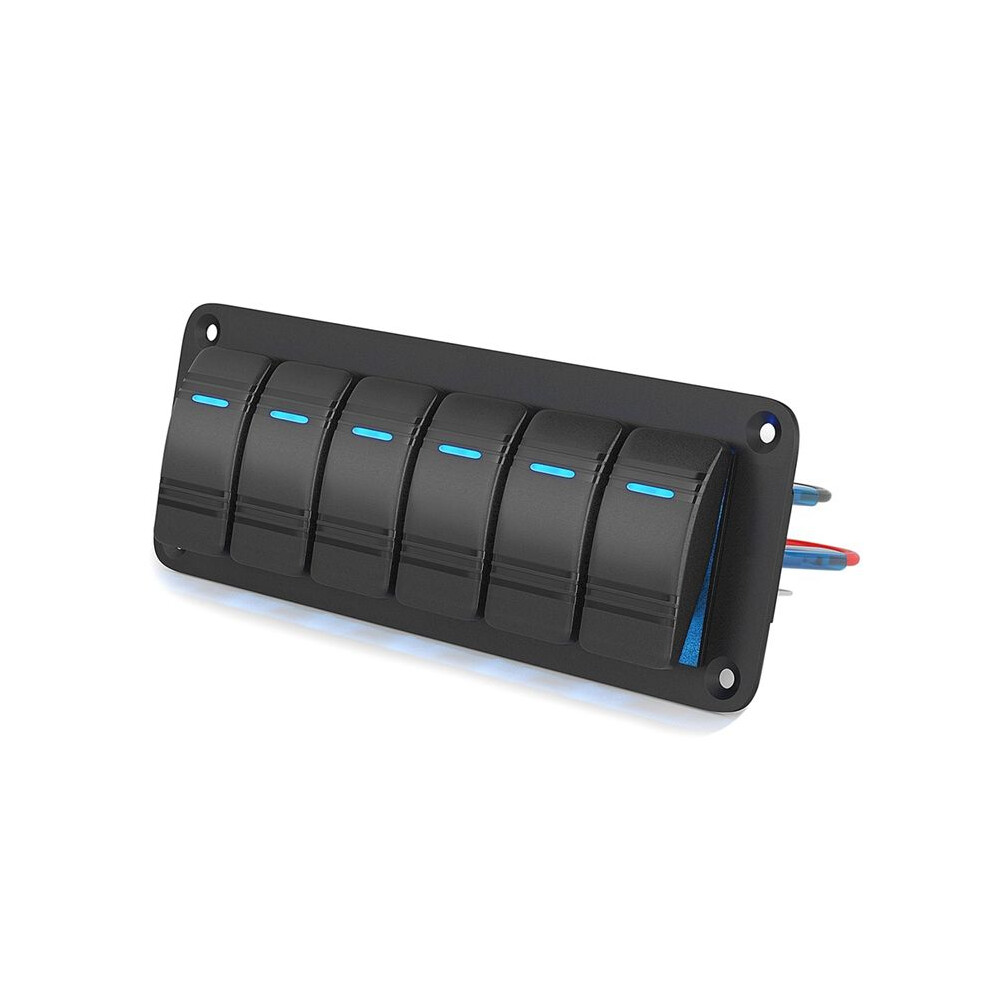 Led Rocker Panel 12V 24V 6 Gang Car Panel Off For Automotive Car Accessories Marine Boat Caravan Rv 6031969066251