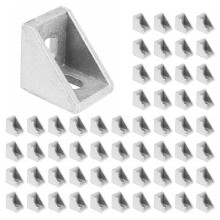 400Pcs 2020 Corner Fitting Angle Aluminum 20X 20 L Connector Bracket Fastener Match Use 2020 Industrial Aluminum Profile