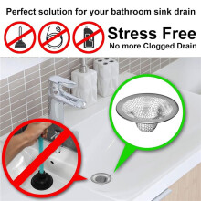 12PCS 2.125Inch Top / 1Inch Basket- Mesh Sink Drain Strainer Hair Catcher for Bathroom Sink, Utility, Slop, Laundry, RV