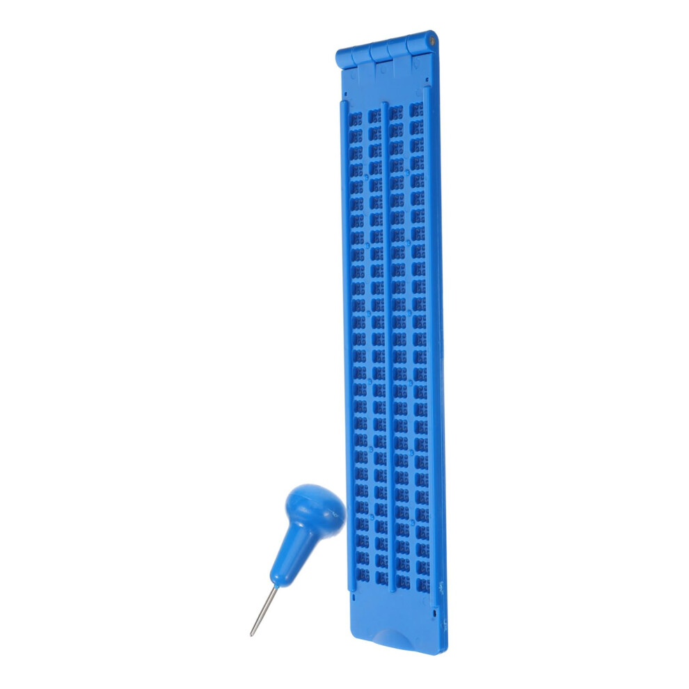 Braille Writing Board with Stylus, Durable Tactile Kit for Blind Users and Easy Learning