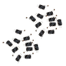 20 Pcs Micro-Limit  Long Hinge Roller Lever Arm Snap Action LOT