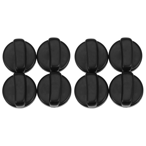 Kitchen 44 mm Diameter Plastic Black Button  for Gas Cooktop 8