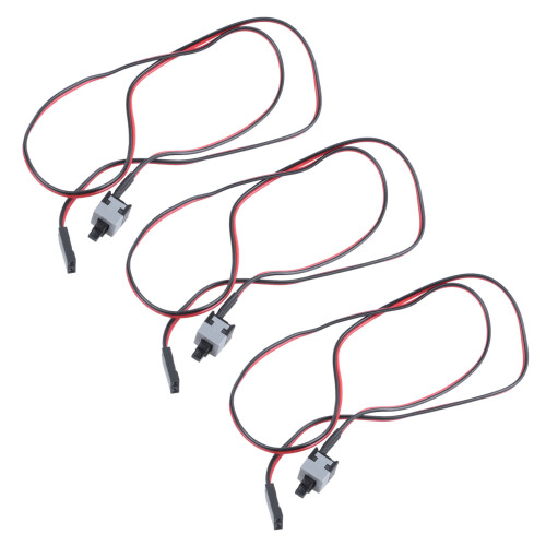 3pcs 20.5 inch Long Power Button  Cable for PC Switches Reset Computer 1