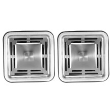 2X Square Sink Strainer Plug Kitchen Sink Drain Mesh Stopper Basket Strainer Waste Plug Kitchen Appliances