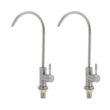 2X Rubinetto Diretto 'Acqua Potabile Della Cucina Rubinetto del Ro 'Acciaio Inossidabile 304 Sistema
