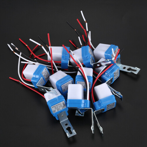 20Pcs Auto  Off Photocell Street Light Photoswitch Sensor  AC/ 12V 10A 2