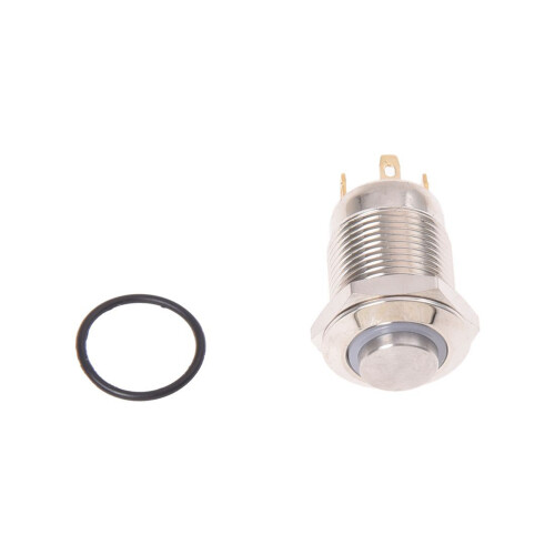 2X 3V Push Button  Pulsante del Campanello Blu LED 12 mm Argento 1