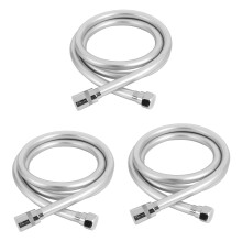 3X PVC High Pressure Thickening Anti-Winding Smooth Shower Hose for Bath Handheld Shower  Flexible Shower Hose-1.5M
