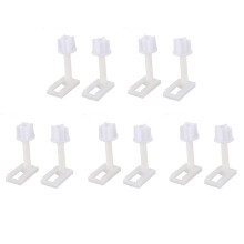 10Pcs DIY Kunststoff Toilettensitz Schrauben Befestigungen Fit Toilettensitze Scharniere Reparatur Werkzeuge Typ und Größe: 5 4.4X2.4cm