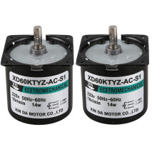 2X 60Ktyz Ac Motor 220V 10Rpm Permanent Magnetic Electric Synchronous Motor 14W Permanent Magnet Motor
