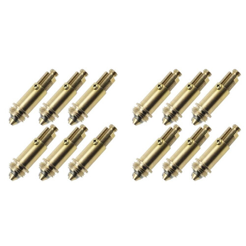 12 PCS Sink Plug Replacement Basin Bath Waste Click Clack Spring Brass Plug Bolt for Kitchen Sink Bath Tub Drain Stopper