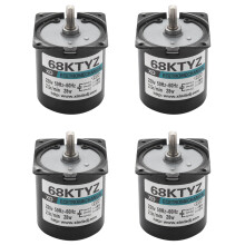 4Pcs 68Ktyz Gear Motor Ac 220V 28W 2.5R/Min Large Torque Permanent Magnet Synchronous Gear Motor