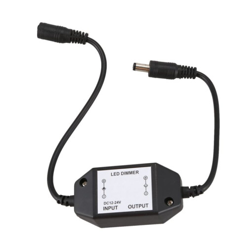 3X 12V / 24V 6A LED Dimmer Controller Adjust Brightness for Easy Color Clear, Black 2