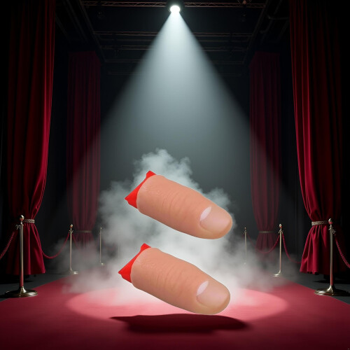 2Pcs Magic Thumb Tip Silk Vanish Prop for Magicians, CloseUp Tricks and Stage Performances 1