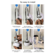 Elektrischer Durchlauferhitzer, Sofortiger Warmwasserhahn für Badezimmer, Waschbecken, Wasserhahn, Durchlauferhitzer, EU-Stecker