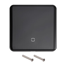 Tuya  ZigBee 3.0 Wireless Remote Control LED Display  Glass Touch  Black EU Plug