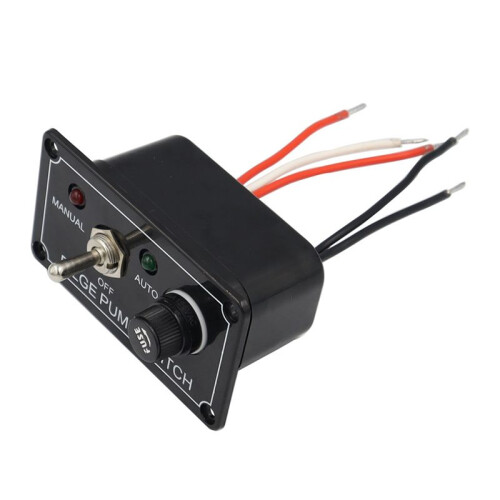 Modification  Panel 12V5A Rocker  Panel with Indicator Light MANUAL-OFF-AUT for Car Boat Marine RV 2
