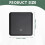 Tuya  ZigBee 3.0 Wireless Remote Control LED Display  Glass Touch  Black EU Plug 6