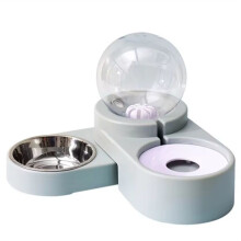 3 In 1 Ciotola per Gatti, Distributore D'Acqua, Contenitore per Cibo per Cani, 1,8 L, Ciotola per Bere, Ciotole per Cani, Alimentatore Automatico per
