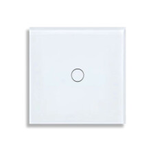Interruttore A Doppio Tocco EU 1 Gang 2 Way con Pannello In Vetro Temperato per Scale, Interruttori con Sensore per Camera da Letto, Non Necessita di