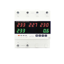 Over Under Voltage Protector ATS Automatic Transfer Phase Selector Uninterrupted Power over Current Limiter 63A