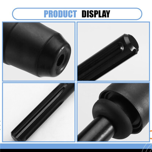 Five-Hole to Four-Hole Conversion Rod Chuck Black Electric Hammer Converter Conversion Rod Flat 1