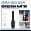 Five-Hole to Four-Hole Conversion Rod Chuck Black Electric Hammer Converter Conversion Rod Flat 4