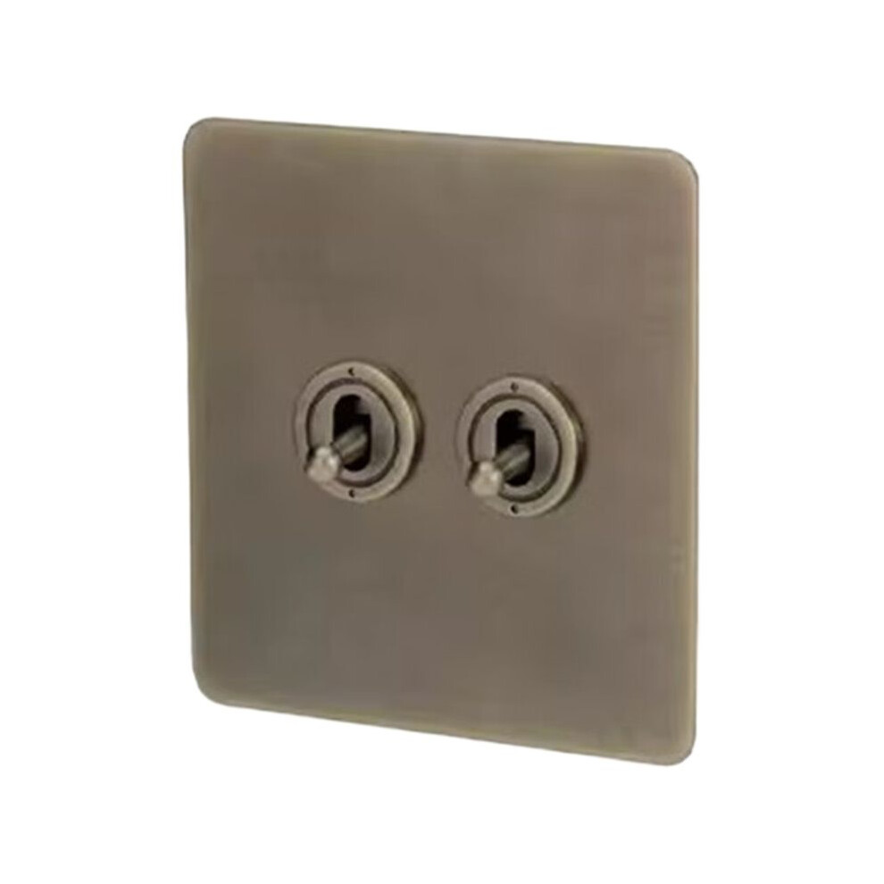 220V Toggle Vintage Bronze Sockets And Switches Wall Light Switches Dimmer Wall Outlet Plate,C 6031896164839