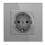 Mechanical Button  1/2Gang 1Way Light  Wall Electrical Socket TV CAT6 Socket Glass Panel 1
