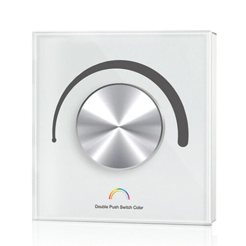 Rotary Glass Panel Constant Voltage LED Controller  12V 24V  Dimmer WIFI TUYA APP Cloud Control White
