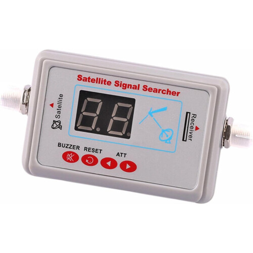 Satellite Signal Finder Meter with Accurate Detection, LED Strength Display, Compact Dish Alignment Tool 2