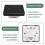 Tuya  ZigBee 3.0 Wireless Remote Control LED Display  Glass Touch  Black EU Plug 5