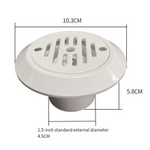 Pool Water Outlet Underground Effective Portable Floor Drain Cover Drain 1.5 Inch for Pool Accessories
