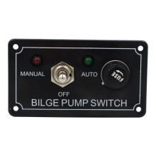Pannello Interruttori di Modifica 12V5A Pannello Interruttori A Bilanciere con Spia Luminosa MANUALE-OFF-AUT per Auto, Barca,