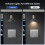 Mechanical Button  1/2Gang 1Way Light  Wall Electrical Socket TV CAT6 Socket Glass Panel 2