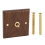 Retro Wall Light Toggle  250V Single and Double Toggle  Retro Walnut Wood Wall Mount Panel with Brass Screw 3