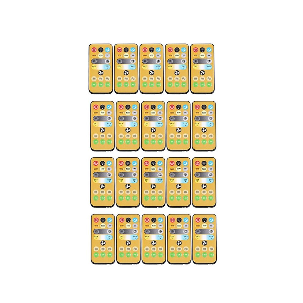 20Pcs Wireless Switches, 3-Speed Timing Remote Control, For E27 Ceiling Fan Light, 1-4H Timing Remote Control 4713105515442