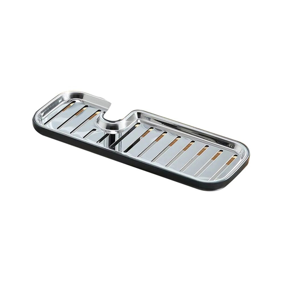 Longer Version Kitchen Faucet Stainless Steel Sponge Holder Sink Faucet Organizers Soap Dish Rack 6031973619948
