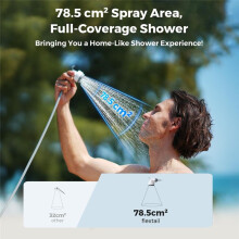 Portable Electric Shower,Outdoor Camping, IPX7 Waterproof, Compact Shower Pump for Outdoor Adventures and Home Cleaning